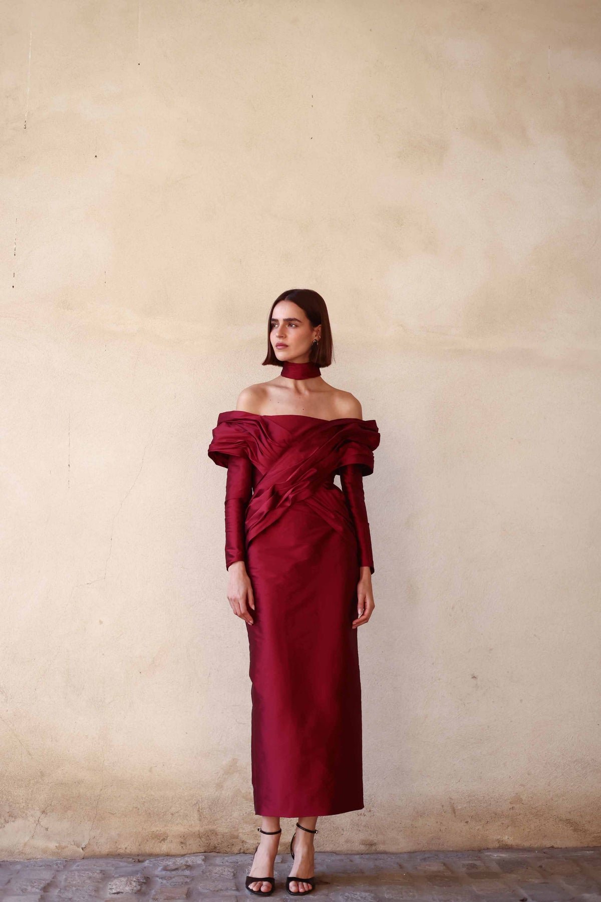 BURGUNDY OPAL DRESS