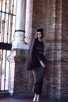 ASYMMETRIC BROWN DRESS